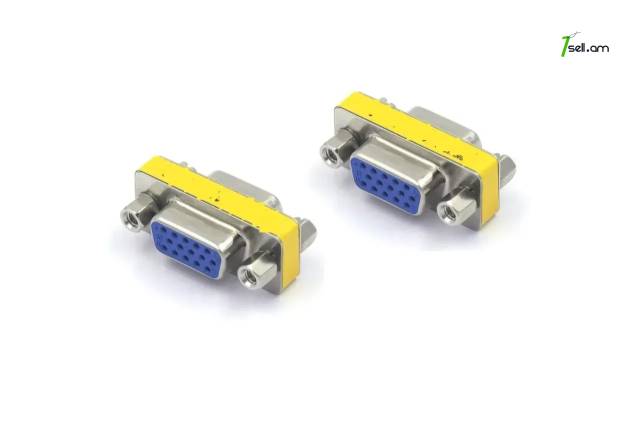 Female Female 15pin Adapter VGA ադապտեր Converter Переходник VGA мама