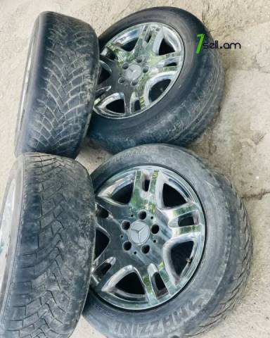 GGG.R16 5x112 4հատ W211 Անիվներ անվահեծերով, համասեզոնային անվադողեր, 225/55 R16