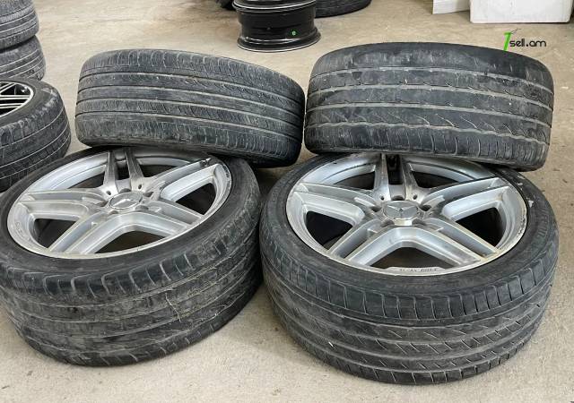 GGG. AMG R18 4հատ Լեն ու Նեղ Անիվներ անվահեծերով, համասեզոնային անվադողեր, 2-ը 255/35 R18, 2-ը 225/40/r18