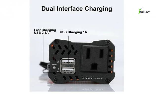 12v-220v 200W Ինվերտոր DDRADON INVERTER Универсальный Автомобильный Инвертор напряжения