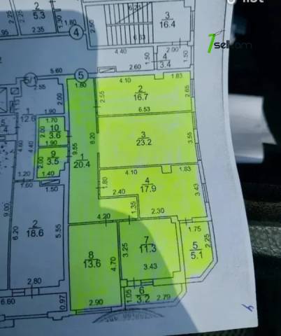 4 սենյականոց բնակարան նորակառույց շենքում Գրիբոյեդովի փողոցում, 120 ք.մ., 3/16 հարկ, 2 սանհանգույց