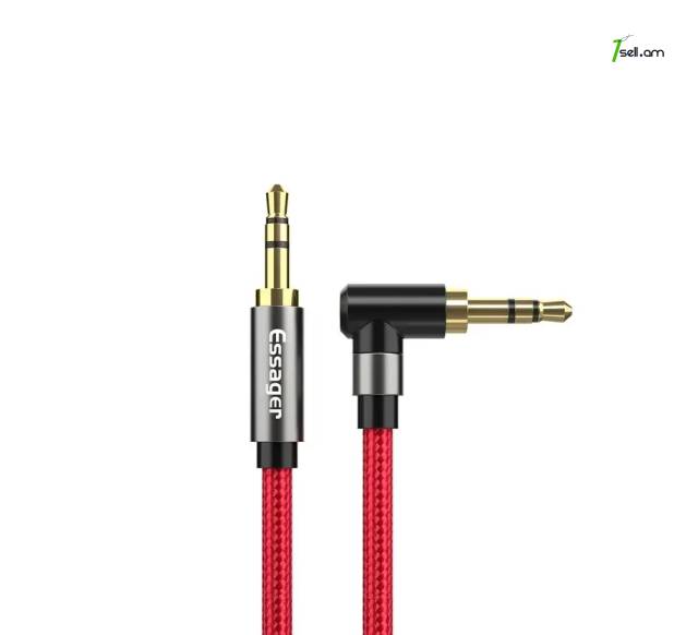 Essager AUX Jack 3.5mm լար Male to Male Audio Cable for Headphones & Speakers кабель-удлинитель