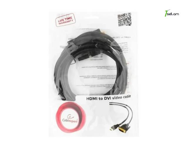 Cablexpert HDMI to DVI 19M pin 19M pin кабель 7.5m 4.5m. cabel լար Ոսկեպատ թվային մալուխ