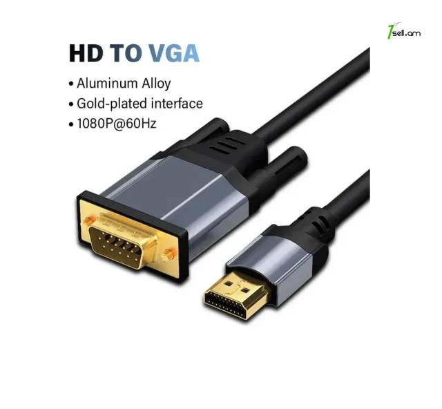 Cabos HDMI to VGA кабель 1080P 1.5 մ. cable լար ադապտեր մալուխ cabel adapter