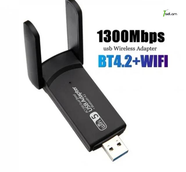 USB3.0 WiFi 1300 Mbps + Bluetooth 4.2 Receptor WI-FI USB Network Dongle Dual Band 5GHz Long Range Wireless