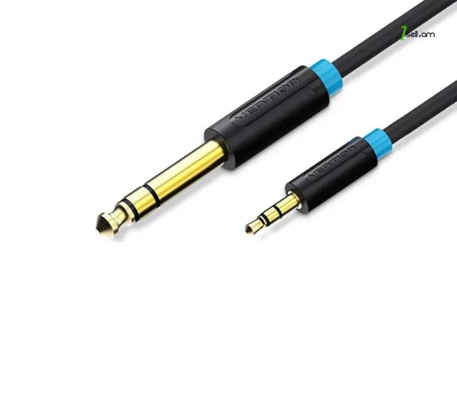 VENTION 3.5mm to 6.5mm լար audio cable male to male кабель 0,5м