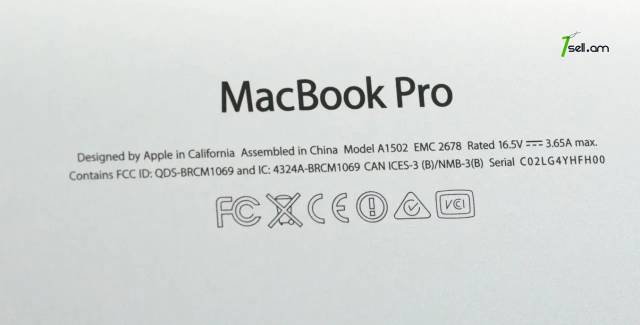 Apple MacBook Pro A1502 EMC 2678 i5 4GB 128GB 2k Retina Screen Model: MacBookPro11,1 + Air Mouse BT Touch