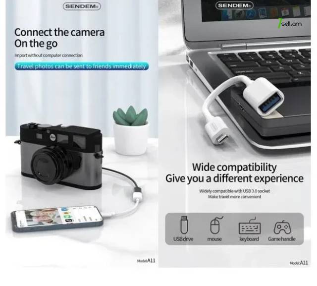 Adapter Lightning to USB3.0 OTG для IPhone мыши клавиатуры и зарядки Адаптер