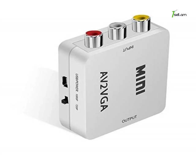 Video Converter AV2VGA վիդեո փոխարկիչ AV դեպի VGA վիդեո փոխարկիչ адаптер VGA to AV