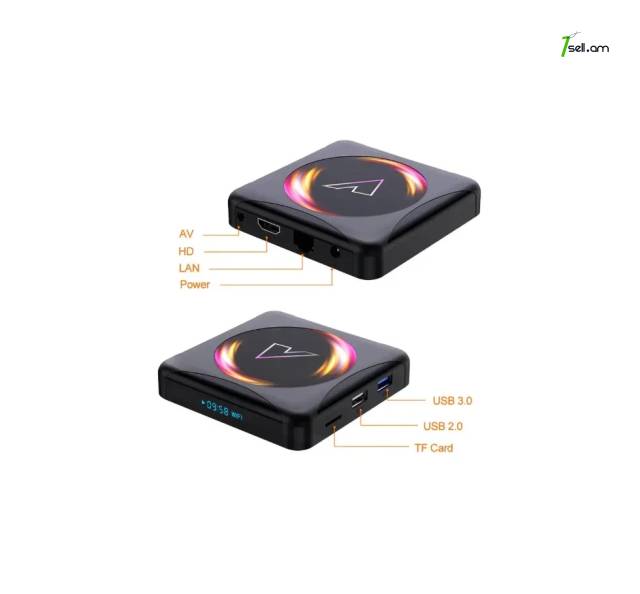 4GB 64GB Vontar Z5 Smart TV Box Android 10 UHD 4K FHD - Медиаплеер 6K HDR IP TV SHARING RK3318 + Cortex-A53