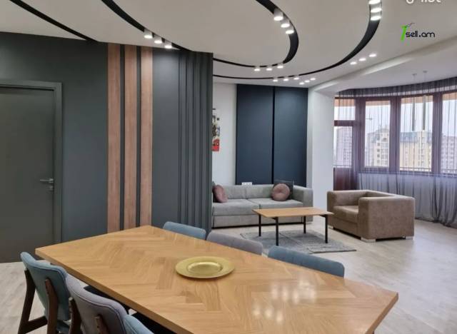 3 սենյականոց բնակարան նորակառույց շենքում Կոմիտասի պողոտայում, 101 ք.մ., նախավերջին հարկ