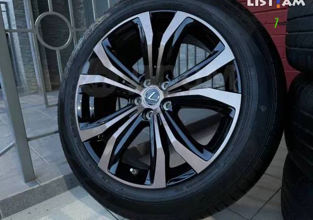 GGG. Lexus 4հատ անվահեծ Օրիգինալ 5x114.3 Համասեզոնային անվադողեր, 235/55 R20