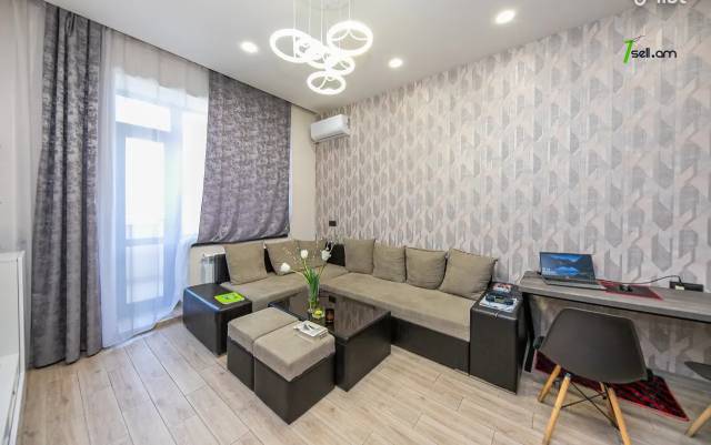 2 սենյականոց բնակարան նորակառույց շենքում Արգիշտի փողոցում, 53 քմ, նախավերջին հարկ, բարձր առաստաղներ