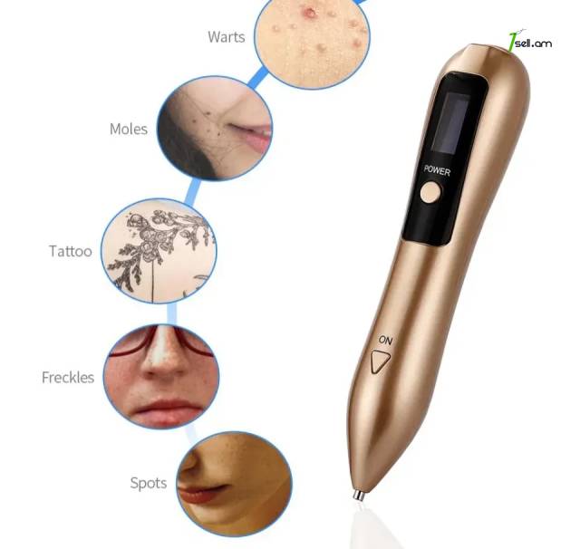Fibroblast Plasma Pen Դեմքի մաշկի խնամքի շարժական մեքենա Stain Tattoo Remover 9 Level LCD էկրան
