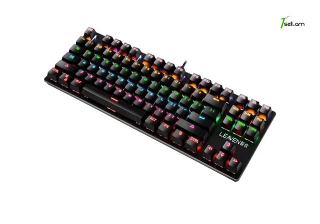 Խաղային RGB ստեղնաշար Клавиатура механическая игровая с подсветкой Leaven K550 keyboard