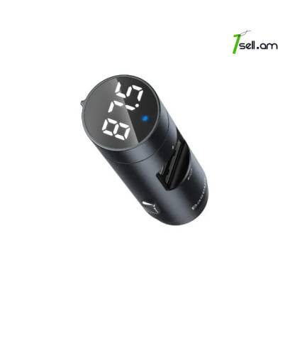 Ավտոմեքենայի FM հաղորդիչ (FM մոդուլատոր) Baseus Energy Column (BS-01) Bluetooth 5.0 MP3 модулатор Charger