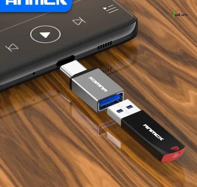 Type-C OTG USB 3.0 ադապտեր Переходник OTG Type-C - USB 3.0 для смартфона и macbook Connector