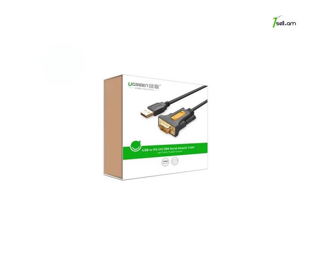 Ugreen USB to COM PORT (RS232) Premium кабель1m 2m 3m. cable լար հաստոց USB to Serial Adapter