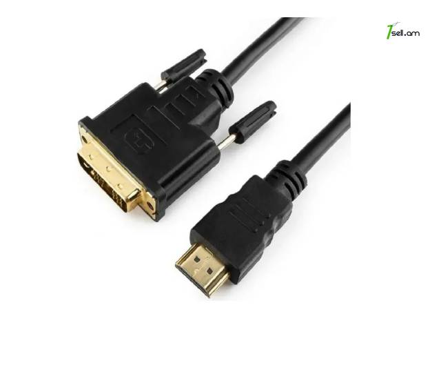 Cablexpert HDMI to DVI 19M pin 19M pin кабель 7.5m 4.5m. cabel լար Ոսկեպատ թվային մալուխ
