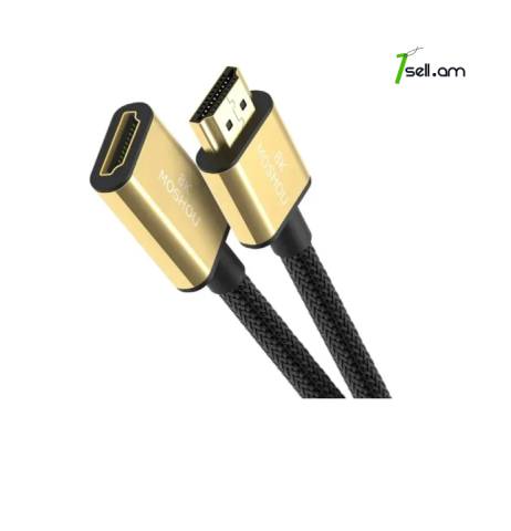 8k Moshou HDMI-удлинитель 3m Gold 8K-60Hz, 4K-120Hz Premium кабель cable Папа-мама պապա-մամա