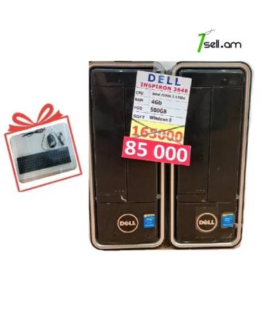 Mini Համակարգիչ նոր, Dell Inspiron 3646 RAM 4GB HDD 500GB + Լիցենզիոն windows -ПK PC