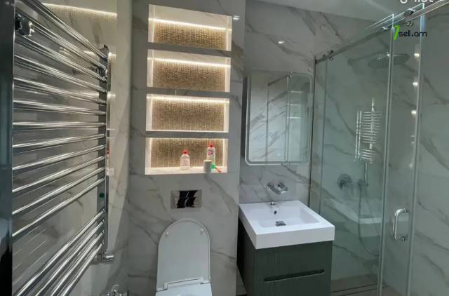 2 սենյականոց բնակարան նորակառույց շենքում Կոմիտասի պողոտայում, 57 քմ, 14/17 հարկ, բարձր առաստաղներ