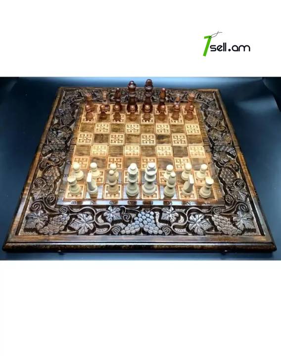 шахматы ручной работы  шахматы 3 в 1 շախմատ 3-ը 1-ում  carved chess set handmade chess set