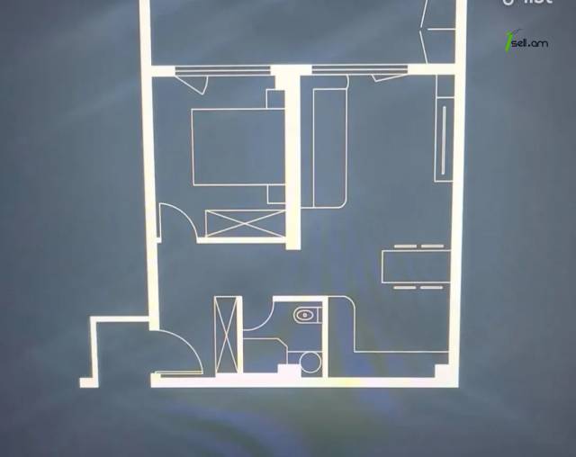 2 սենյականոց բնակարան նորակառույց շենքում Մարշալ Խուդյակովի փողոցում, 49 քմ, 9/14 հարկ