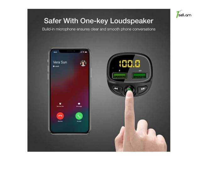 Floveme HY-87 Универсальный автомобильный Bluetooth Mp3 TF Card Car Charge FM Transmitter Modulator
