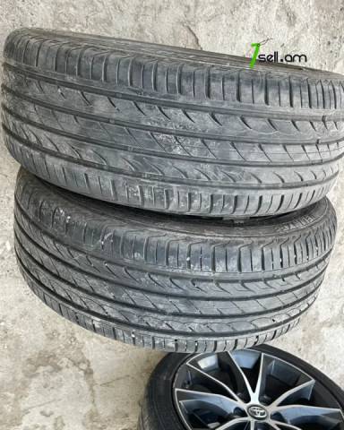 GGG. Delinte 2 հատ 90 + % Ամառային անվադողեր, 225/45 R18