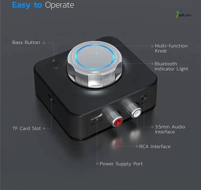 Joystick + Bluetooth 5.0 Receiver Audio wireless Adapter аудио адаптер ընդունիչ BT