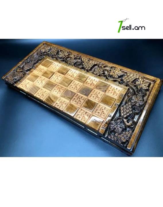 шахматы ручной работы  шахматы 3 в 1 շախմատ 3-ը 1-ում  carved chess set handmade chess set