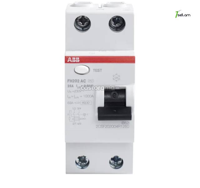 ABB FH202 (UZO) 2-P AC-25/0.03