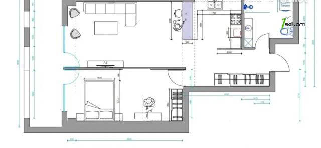 2 սենյականոց բնակարան նորակառույց շենքում Մամիկոնյանց փողոցում, 72 քմ, 8/16 հարկ, բարձր առաստաղներ