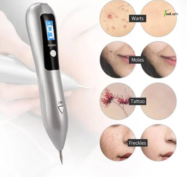 Fibroblast Plasma Pen Դեմքի մաշկի խնամքի շարժական մեքենա Stain Tattoo Remover 9 Level LCD էկրան