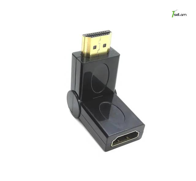 Adapter HDMI Male to HDMI Female Адаптер ադապտեր 180 աստիճան