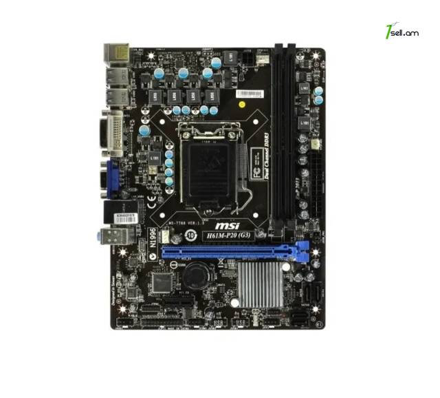 Материнская плата MSI H61M-P20 (G3) Matherboard Մայրպլատա
