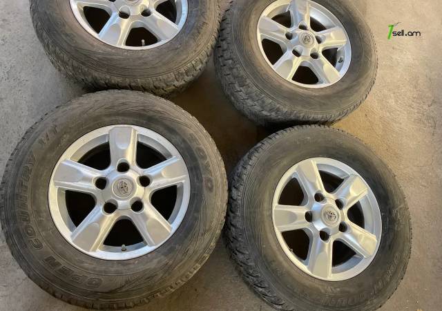 R17 Land Cruiser bantajj 4hatt Անիվներ անվահեծերով, ձմեռային անվադողեր, 275/65 R17