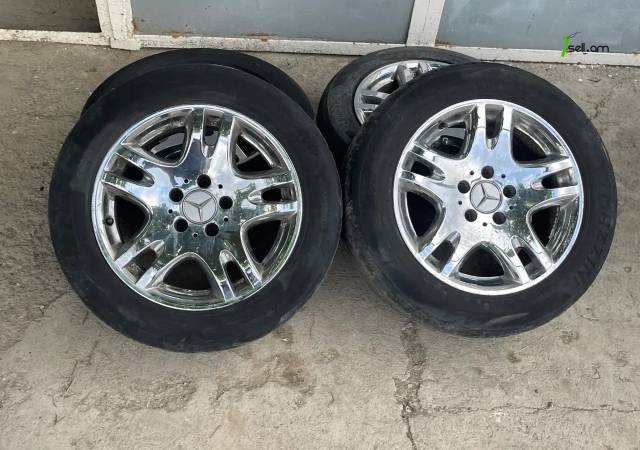 GGG.R16 5x112 4հատ W211 Անիվներ անվահեծերով, համասեզոնային անվադողեր, 225/55 R16