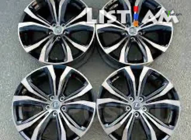 GGG. Lexus 4հատ անվահեծ Օրիգինալ 5x114.3 Համասեզոնային անվադողեր, 235/55 R20