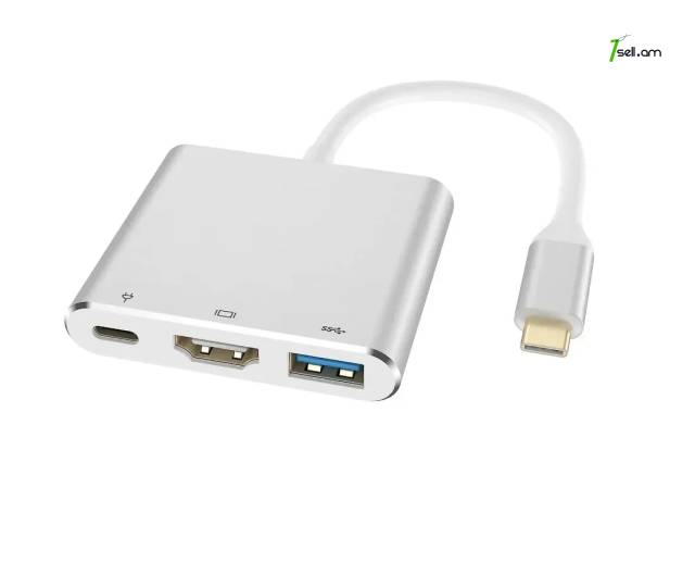 USB Type C to HDMI 3.1 4K փոխակերպիչ адаптер переходник Digital AV Multi-Port Adapter