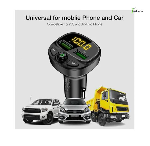 Floveme HY-87 Универсальный автомобильный Bluetooth Mp3 TF Card Car Charge FM Transmitter Modulator