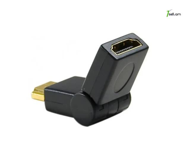 Adapter HDMI Male to HDMI Female Адаптер ադապտեր 180 աստիճան