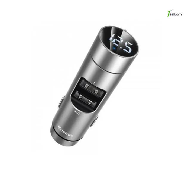 Ավտոմեքենայի FM հաղորդիչ (FM մոդուլատոր) Baseus Energy Column (BS-01) Bluetooth 5.0 MP3 модулатор Charger