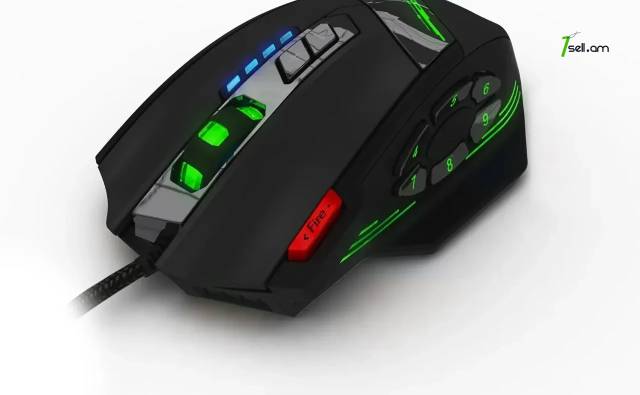 Professional Gaming մկնիկ Zelotes C-12 PC խաղային մուկ LED RGB игровая мышка с подсветкой