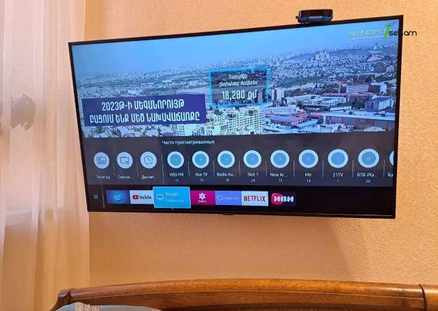 UHD 4K Smart 55" (140sm) Телевизор Samsung UE55RU7140U 2019 LED TV HDR հեռուստացույց 4K որակ DVB-T2