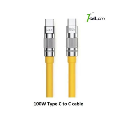 Type-C To Type-C 100W WK Cable Wingle Series 1M data transmission 480 Մբ/վ մալուխ