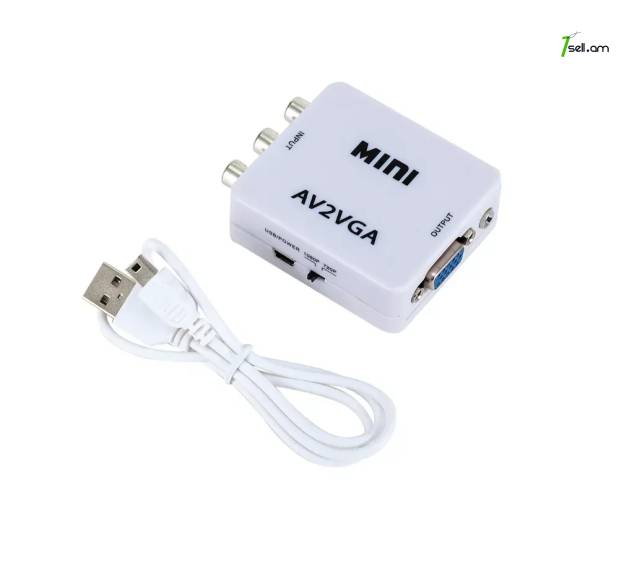 Video Converter AV2VGA վիդեո փոխարկիչ AV դեպի VGA վիդեո փոխարկիչ адаптер VGA to AV
