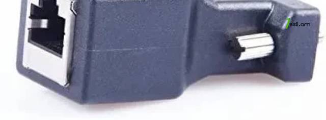 DB9 to RJ45 Serial Adapter (Female) to (Female) Ethernet Converter Compatible 9 Pin (Male) to (Female)