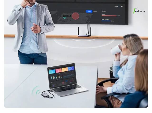 Ugreen HDMI 4K & FHD մինչև 50մ թողարկիչ-ընդունիչ беспроводной HDMI удлинитель 5Ghz extender wireless